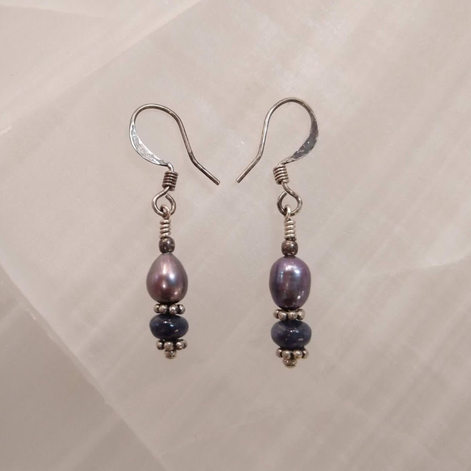 Colibri Books Lavender Seed Pearl Earrings