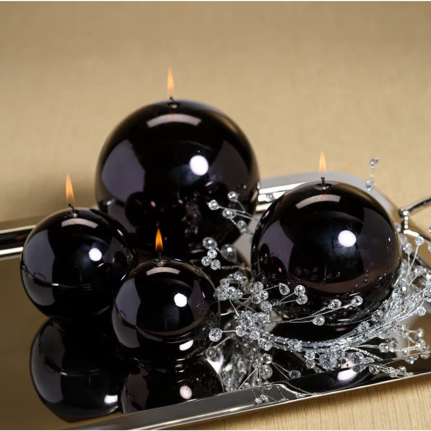 Zodax Metallic Ball Candle