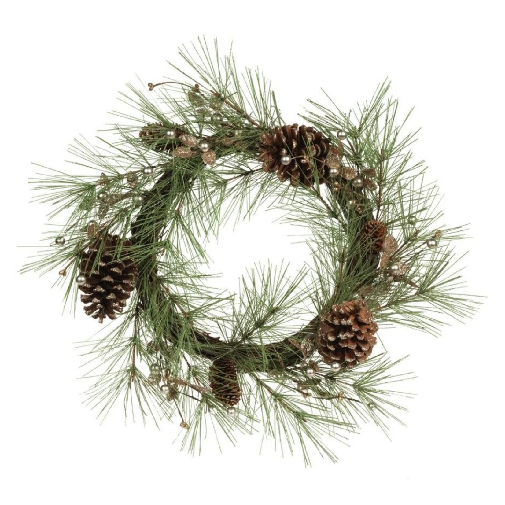 Zodax Needle Pin Tree Branch with Glitter Pine Cone