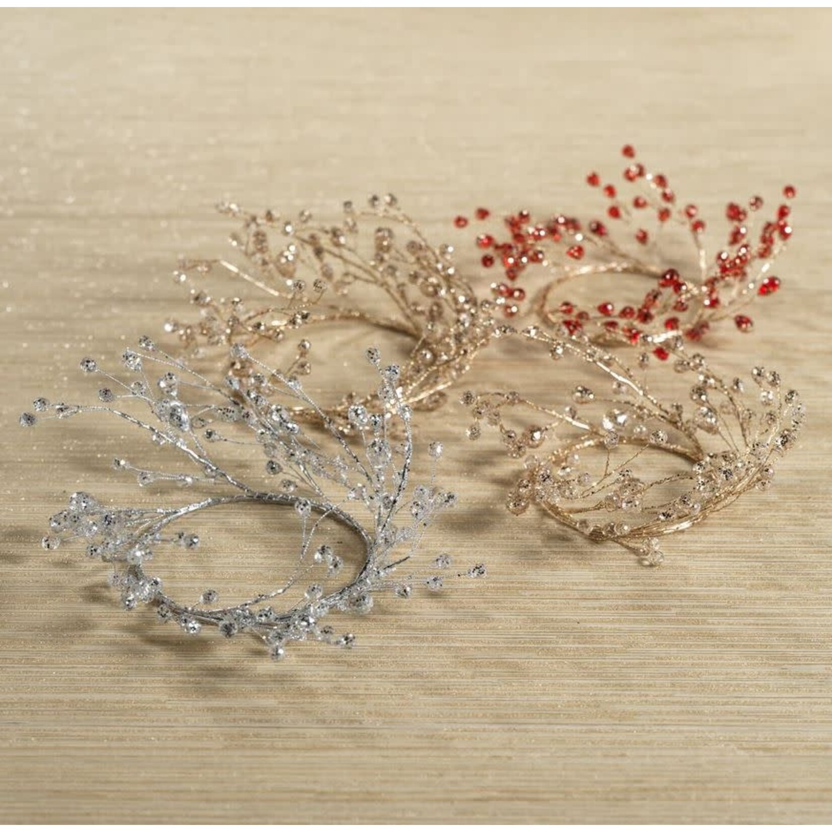 Zodax Beaded Glass Berry Wreath