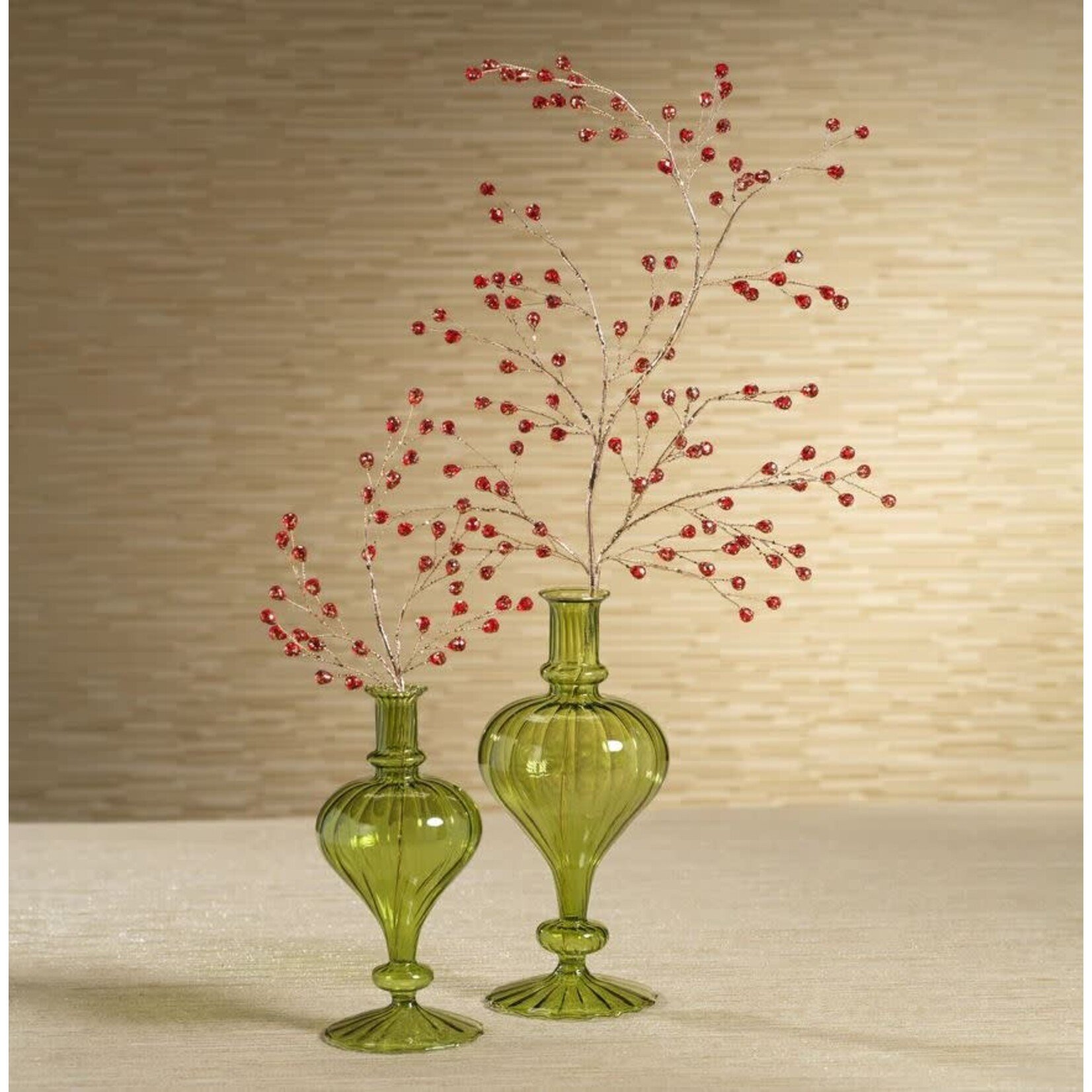 Zodax Beaded Glass Berry Stem Collection