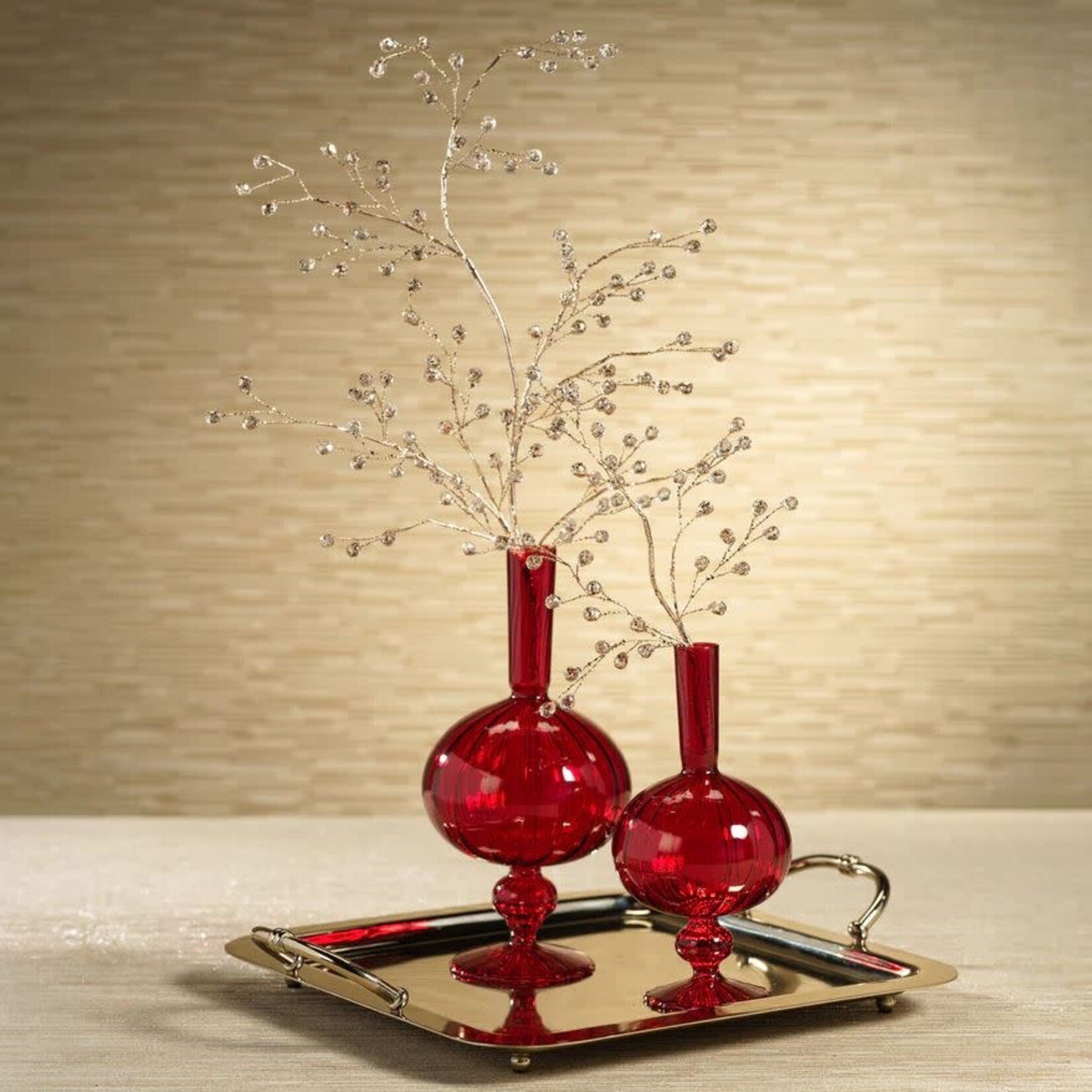 Zodax Beaded Glass Berry Stem Collection