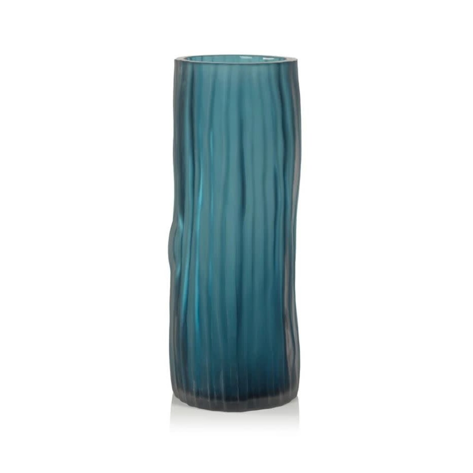 Zodax Indigo Powder Glass Vase Blue Large