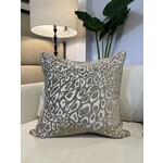 Gabby Leopard Pillow with Feather Insert 24x24