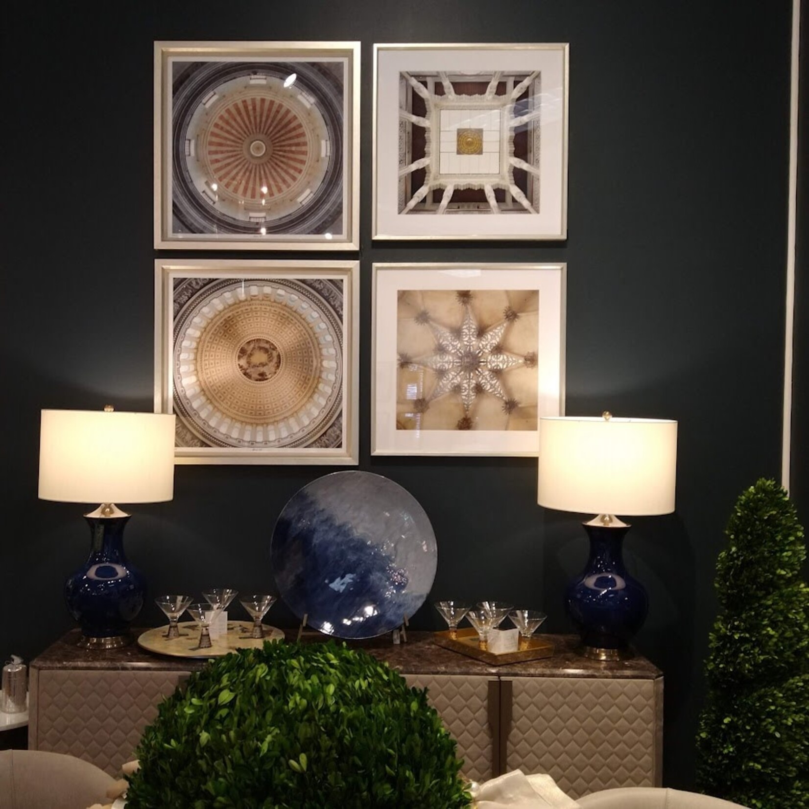 Trowbridge Gallery Interior Dome 1100 Chapel Constables Framed Artwork 28x28