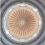 Trowbridge Gallery Interior Dome 1471 28"x28" Framed Art Work