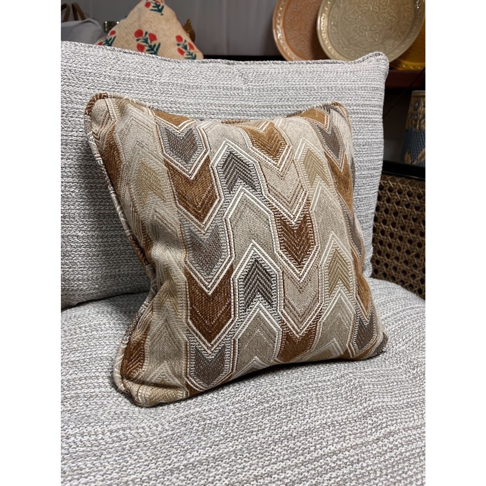Sherrill Furniture Arrowalt Camel Throw Pillow 15x15