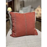 Henredon Paprika with Brown Cord Welt Pillow