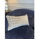 Gabby Checkered Chambray 12x20 With Feather Insert Pillow