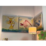 Bassett Mirror Kid Time Set of 3 Canvas Prints