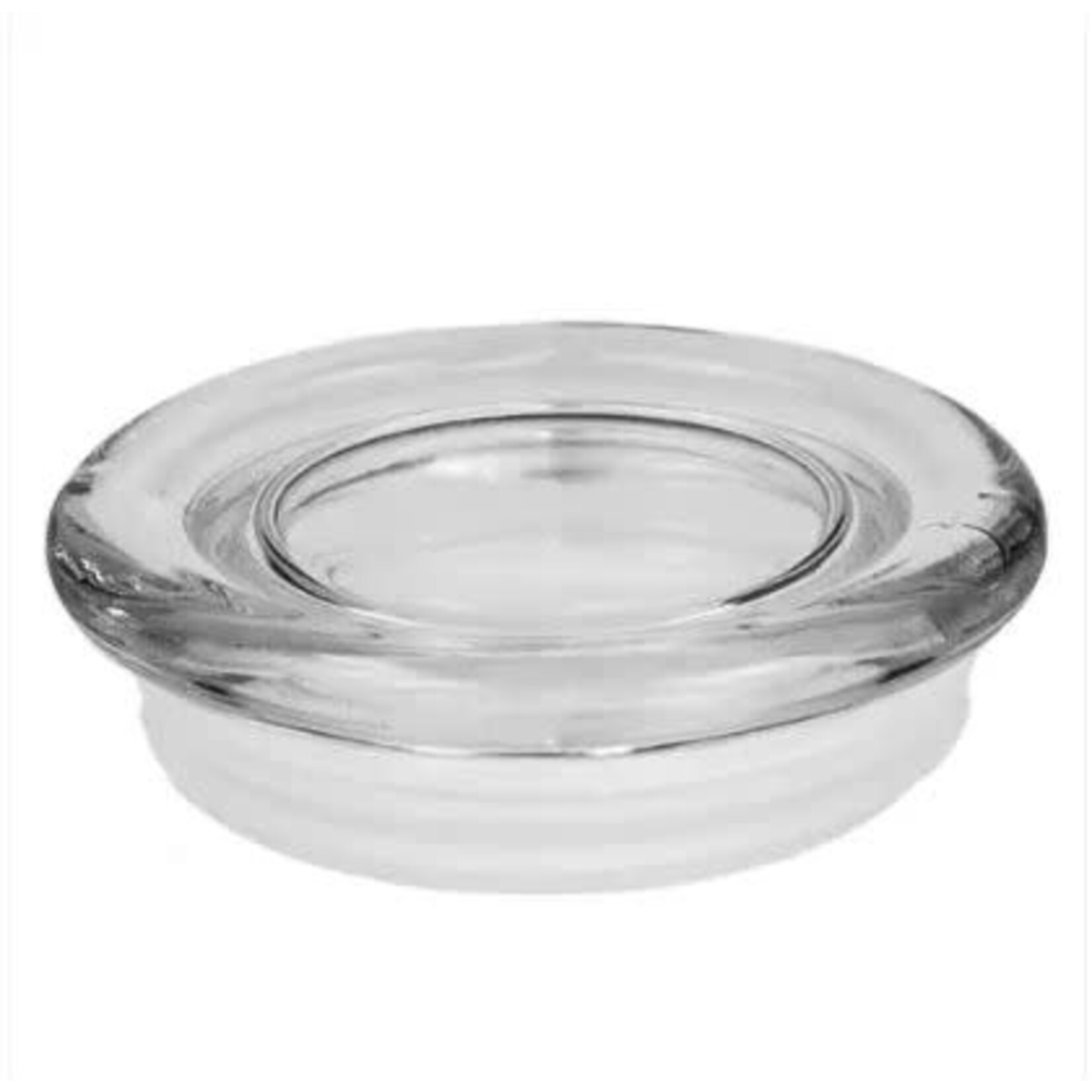 Roost Glass Candle Plate 4"