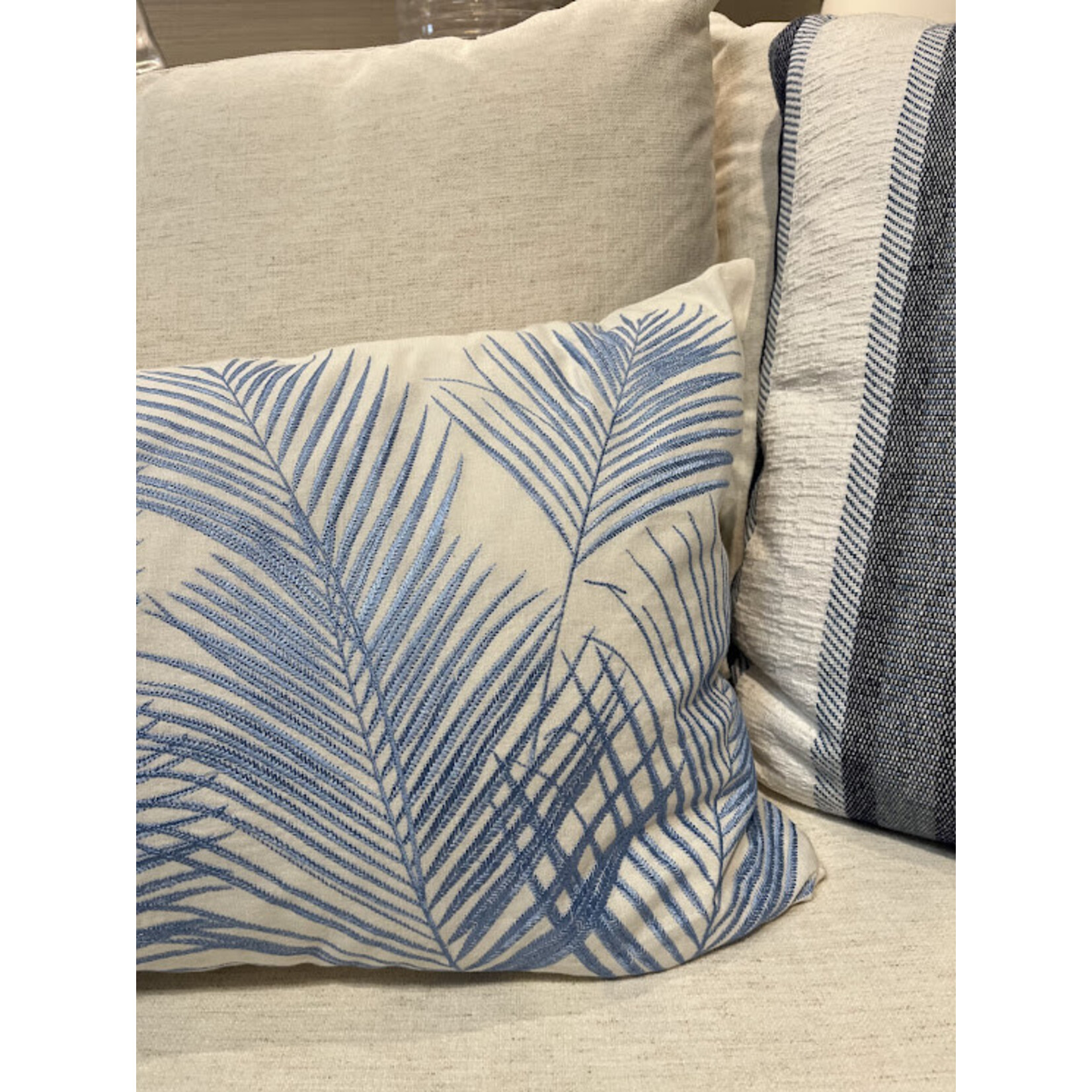 John Robshaw Textiles Pihu Bolster Pillow 17x32 Outdoor