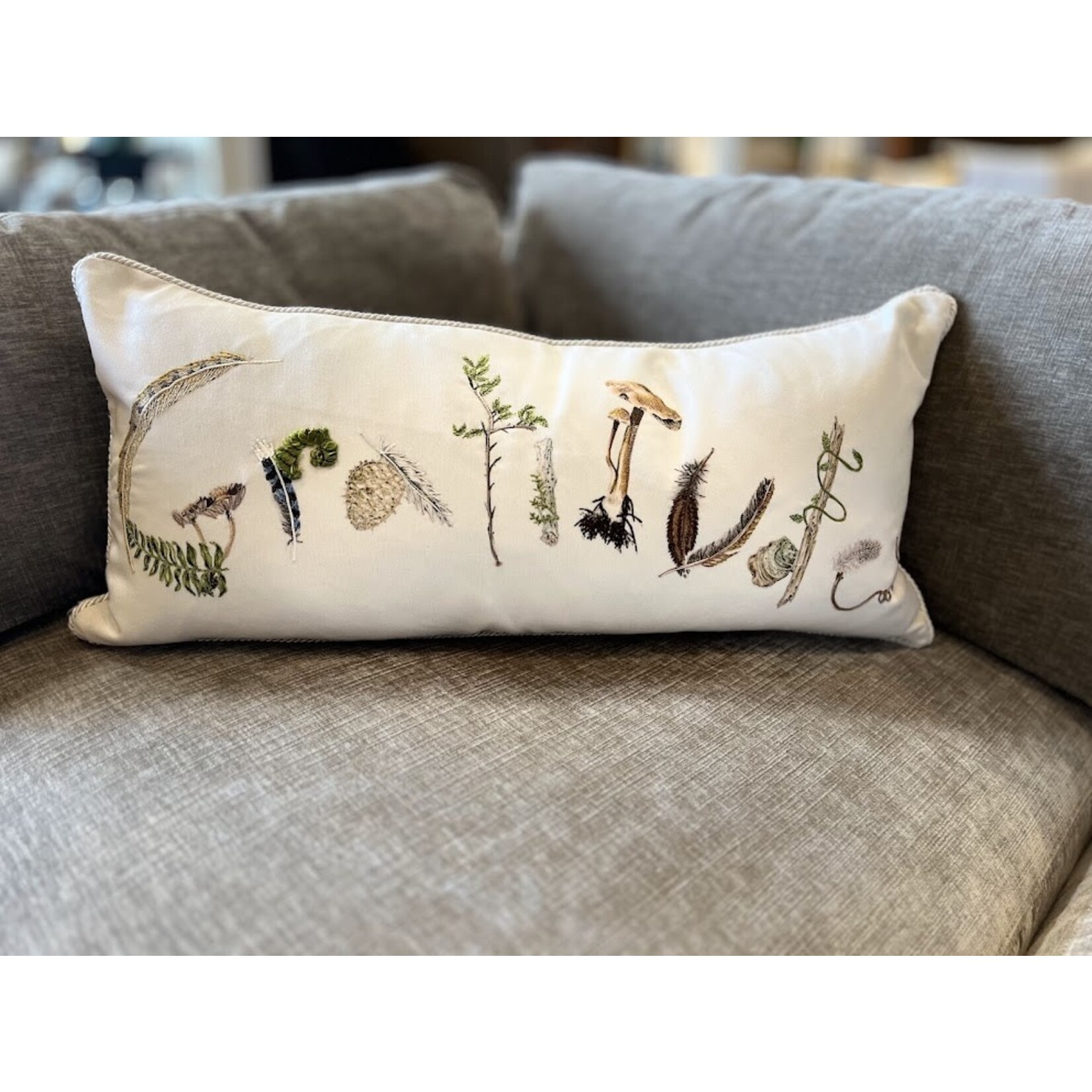 Juliska Gratitude Pillow 12x27