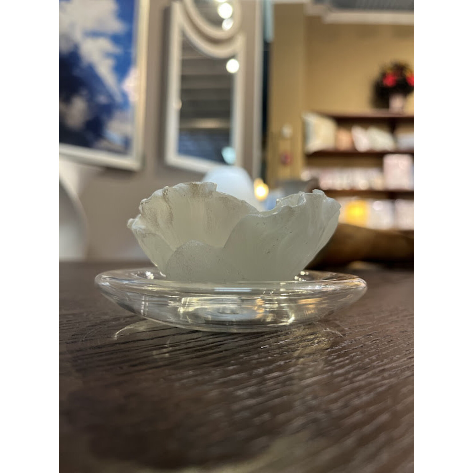 Roost Glass Candle Plate 4"