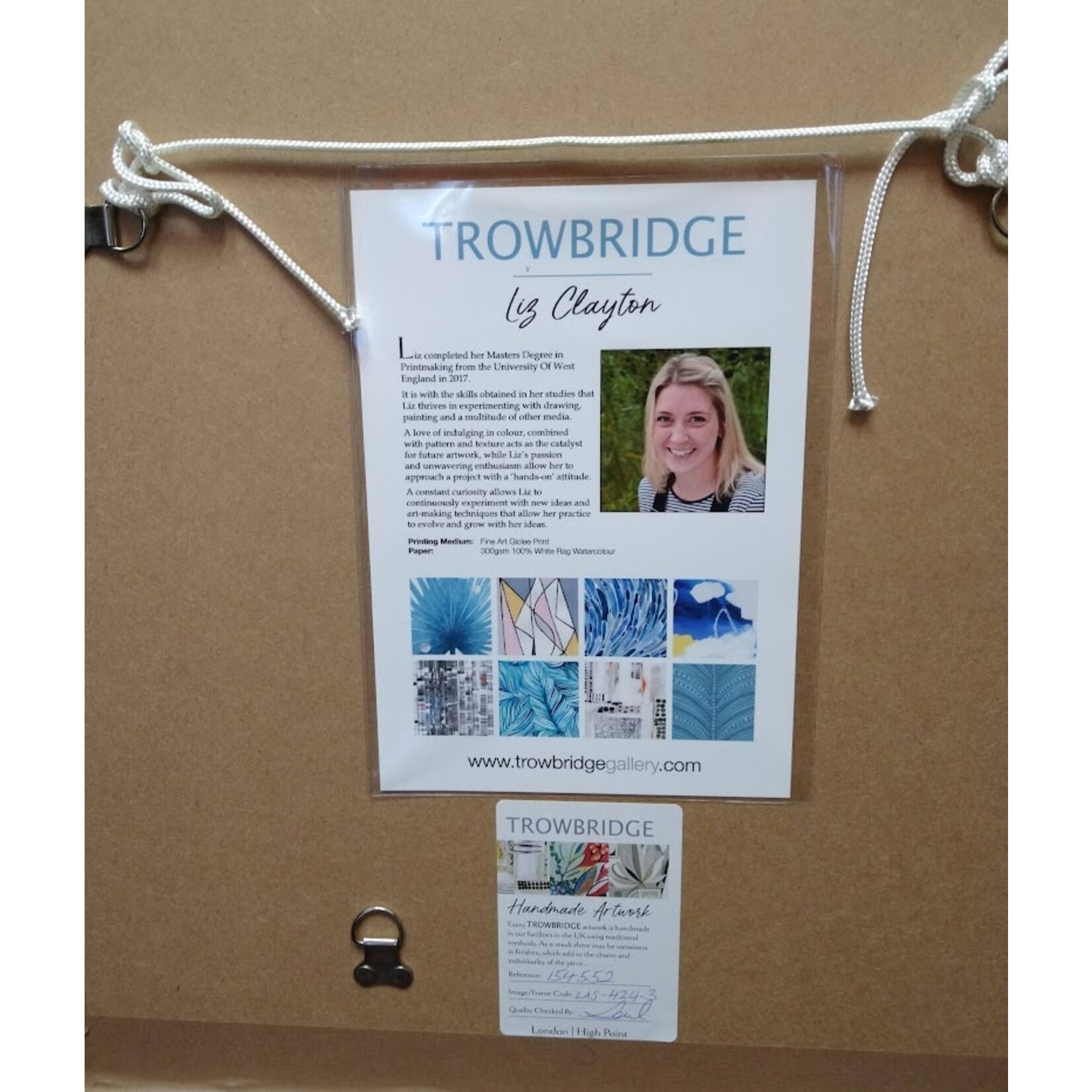 Trowbridge Gallery Soft Aquamarines 3 Framed Artwork