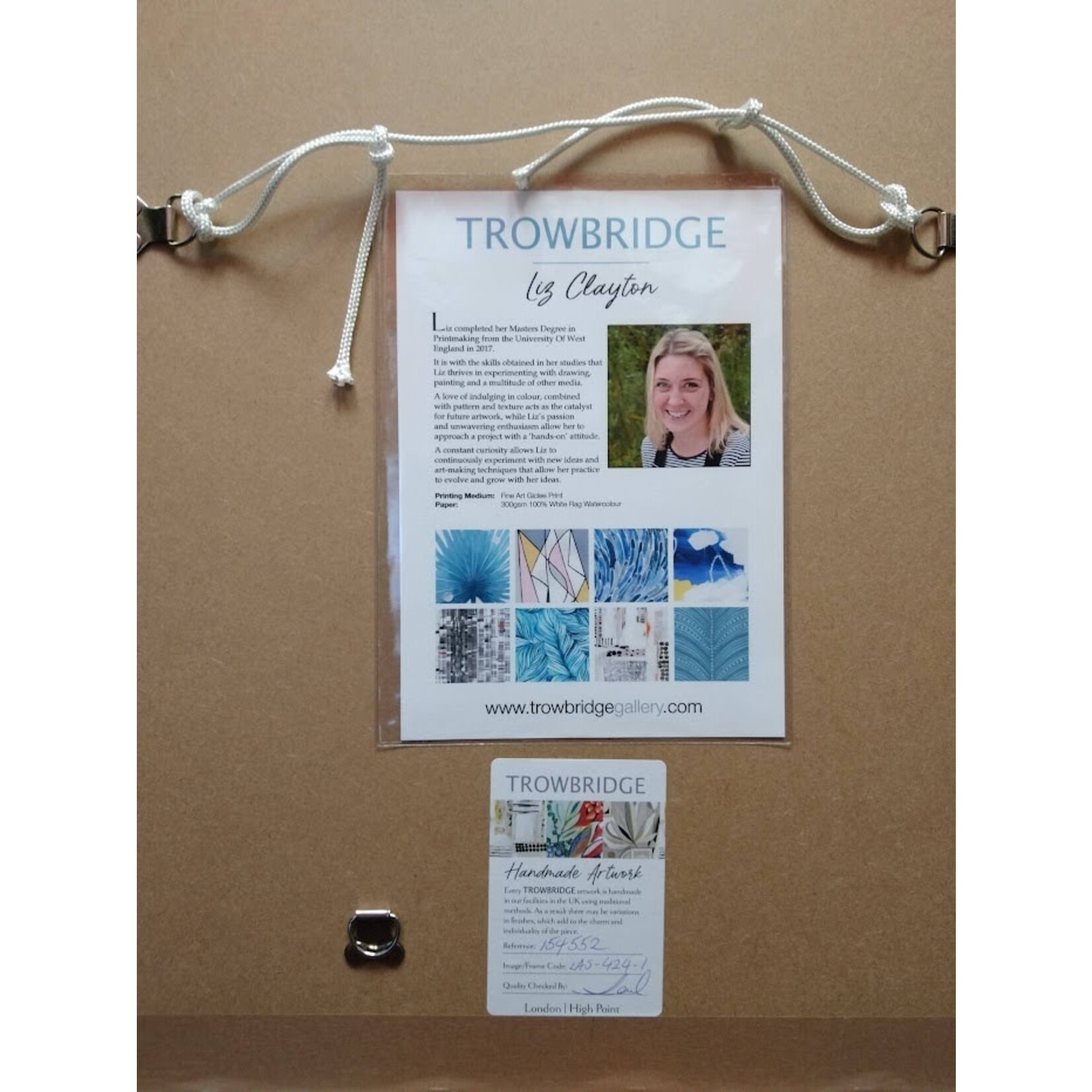 Trowbridge Gallery Soft Aquamarines 1 Framed Artwork