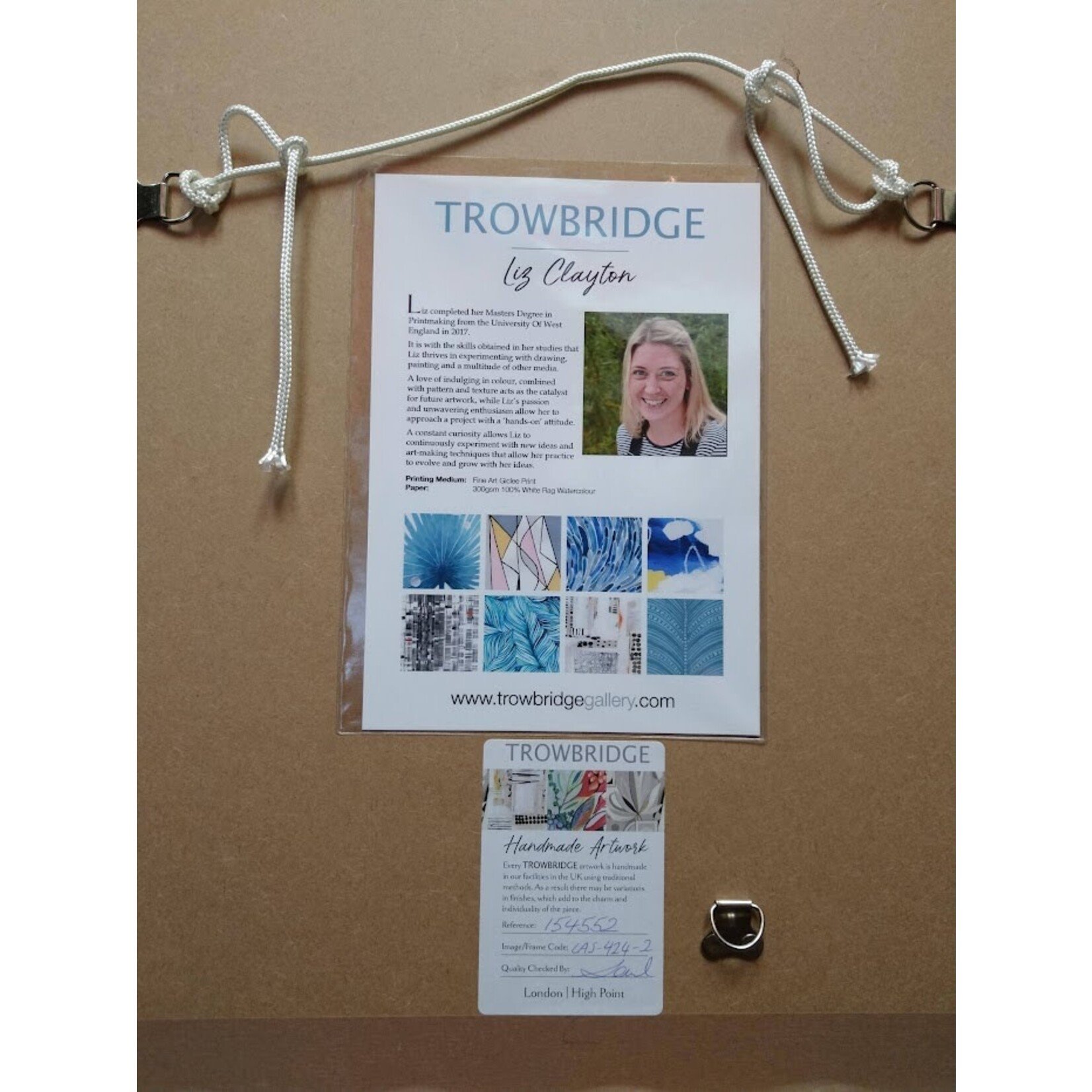 Trowbridge Gallery Soft Aquamarines 2 Framed Artwork