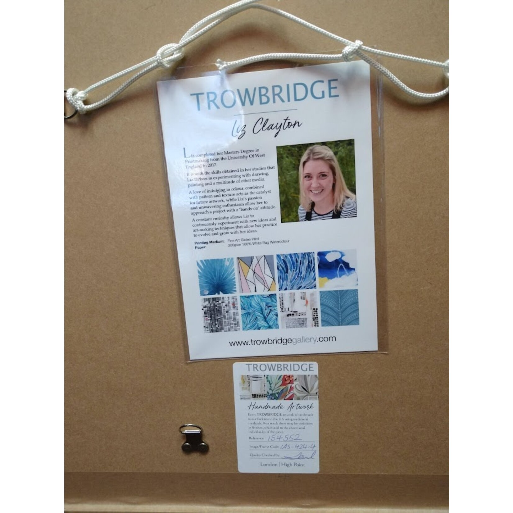 Trowbridge Gallery Soft Aquamarines 4 Framed Artwork