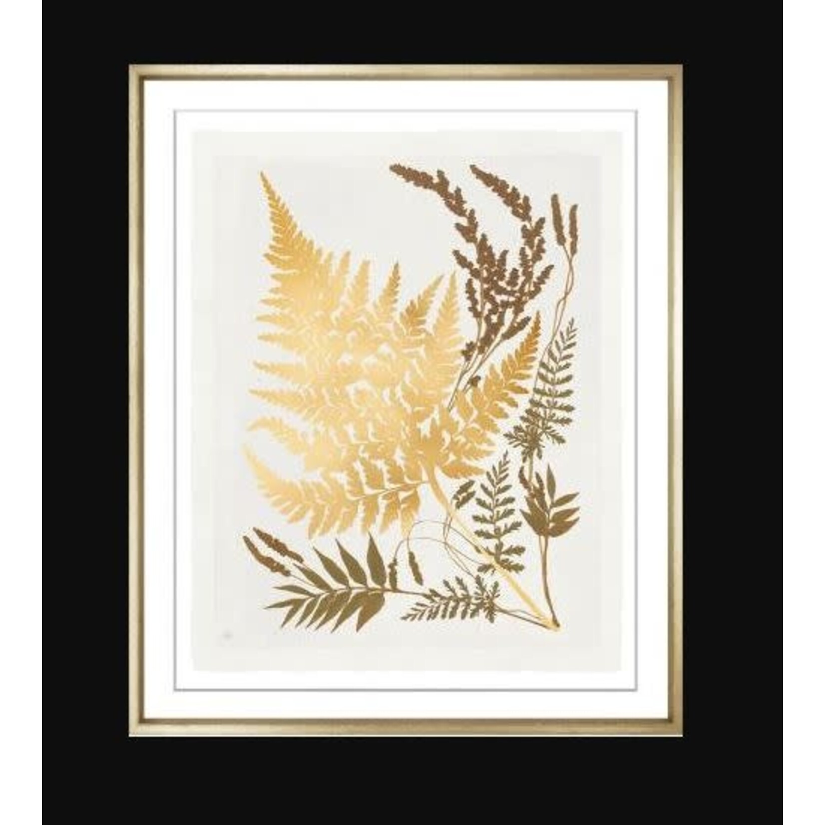 Trowbridge Gallery Embellished New York Ferns Framed Artwork
