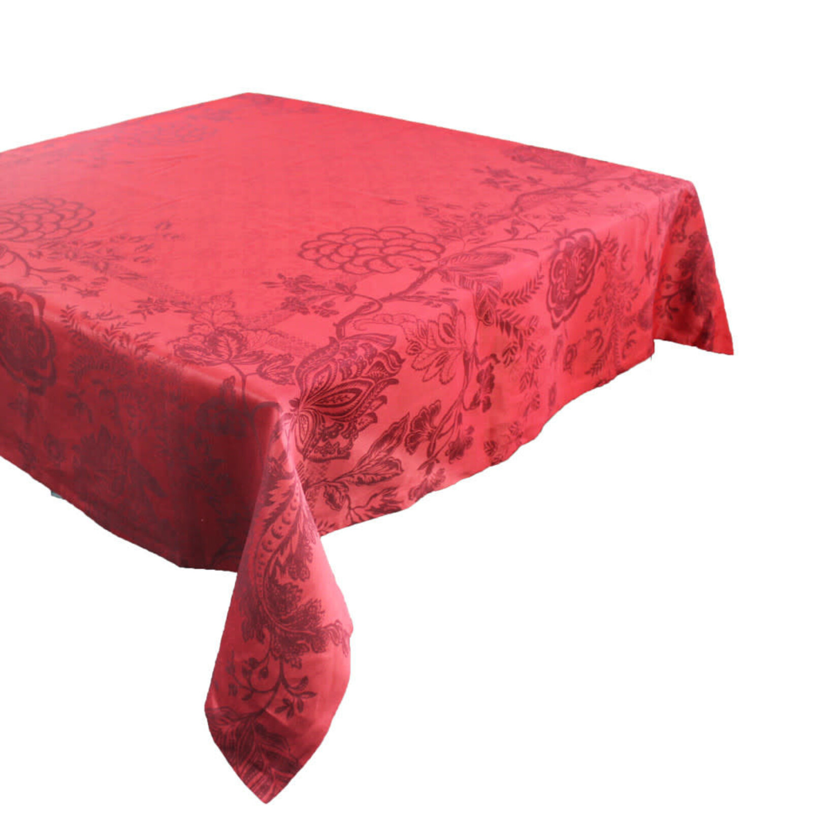Garnier Thiebaut Scarlett Carmin Jacquard Tablecloth