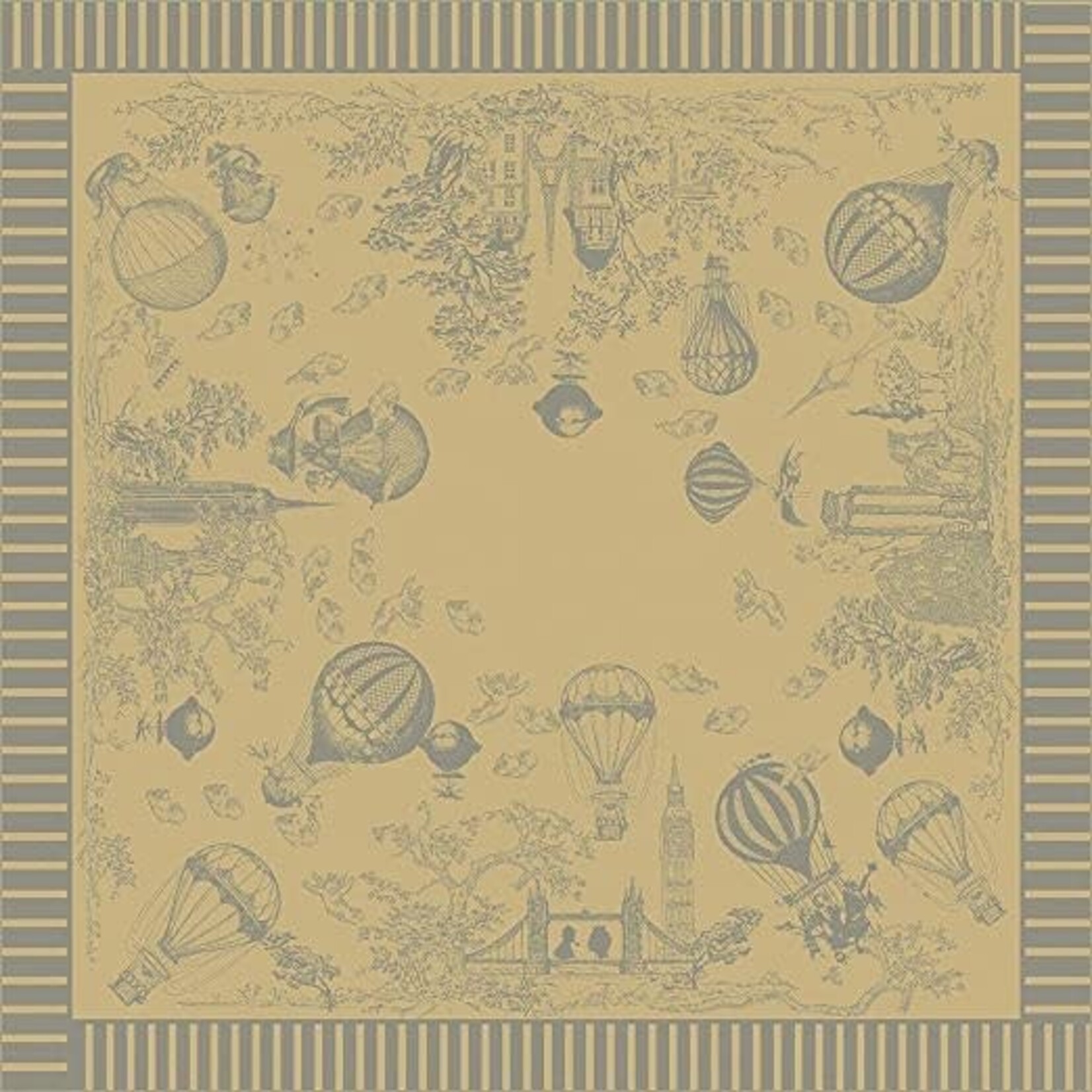 Garnier Thiebaut Voyage Or Pale Tablecloth