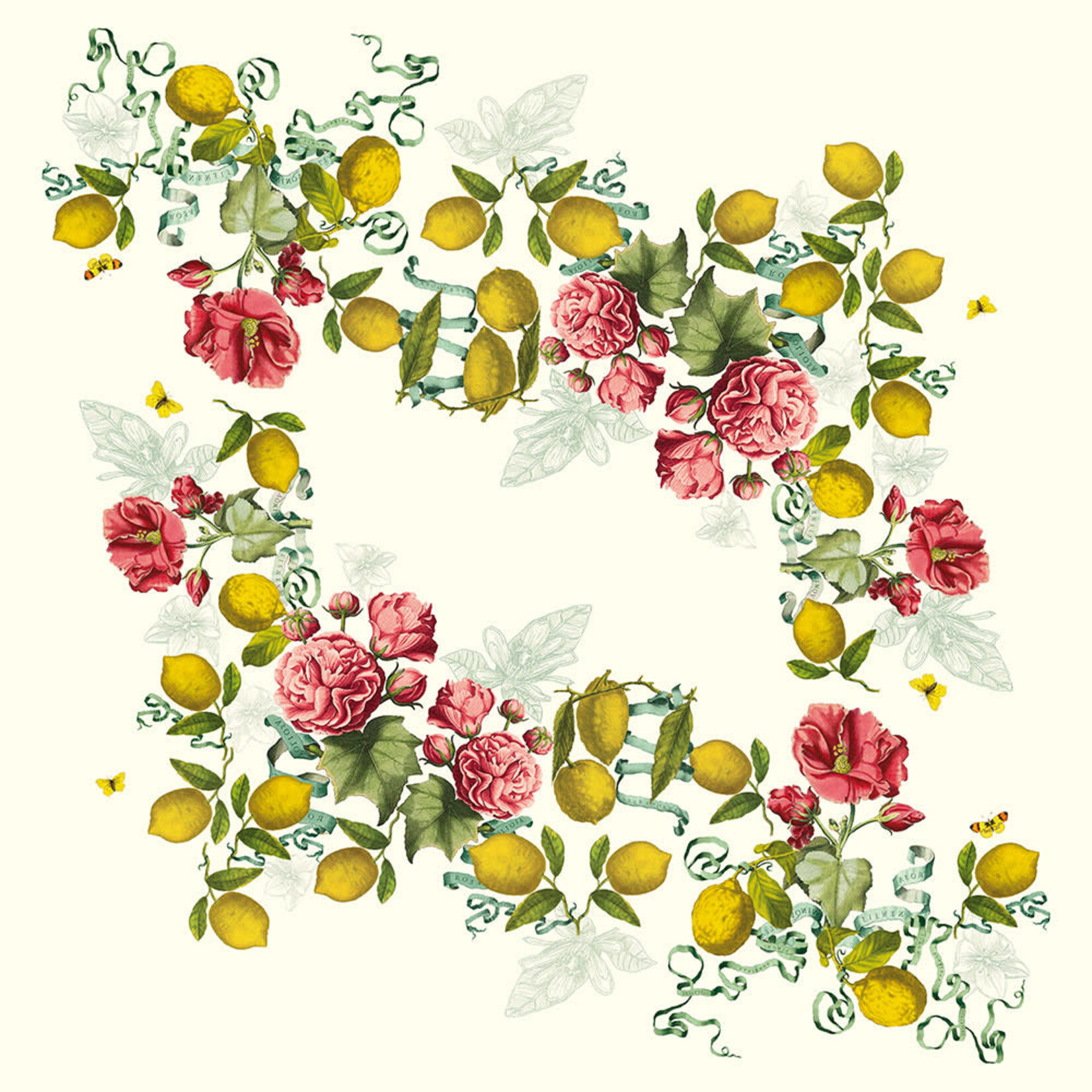 Garnier Thiebaut Citrons De Menton Romance Linen Tablecloth