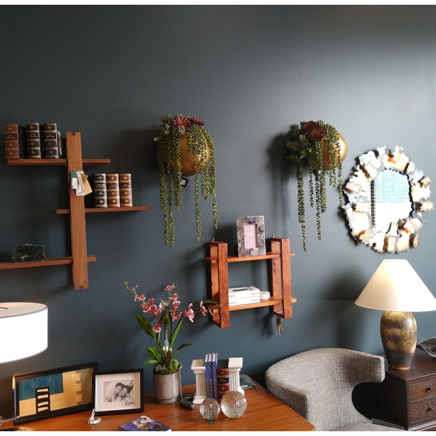 Winward Floral & Seasonal Decor Artificial Green Succulent Bouquet Pick 9.5''