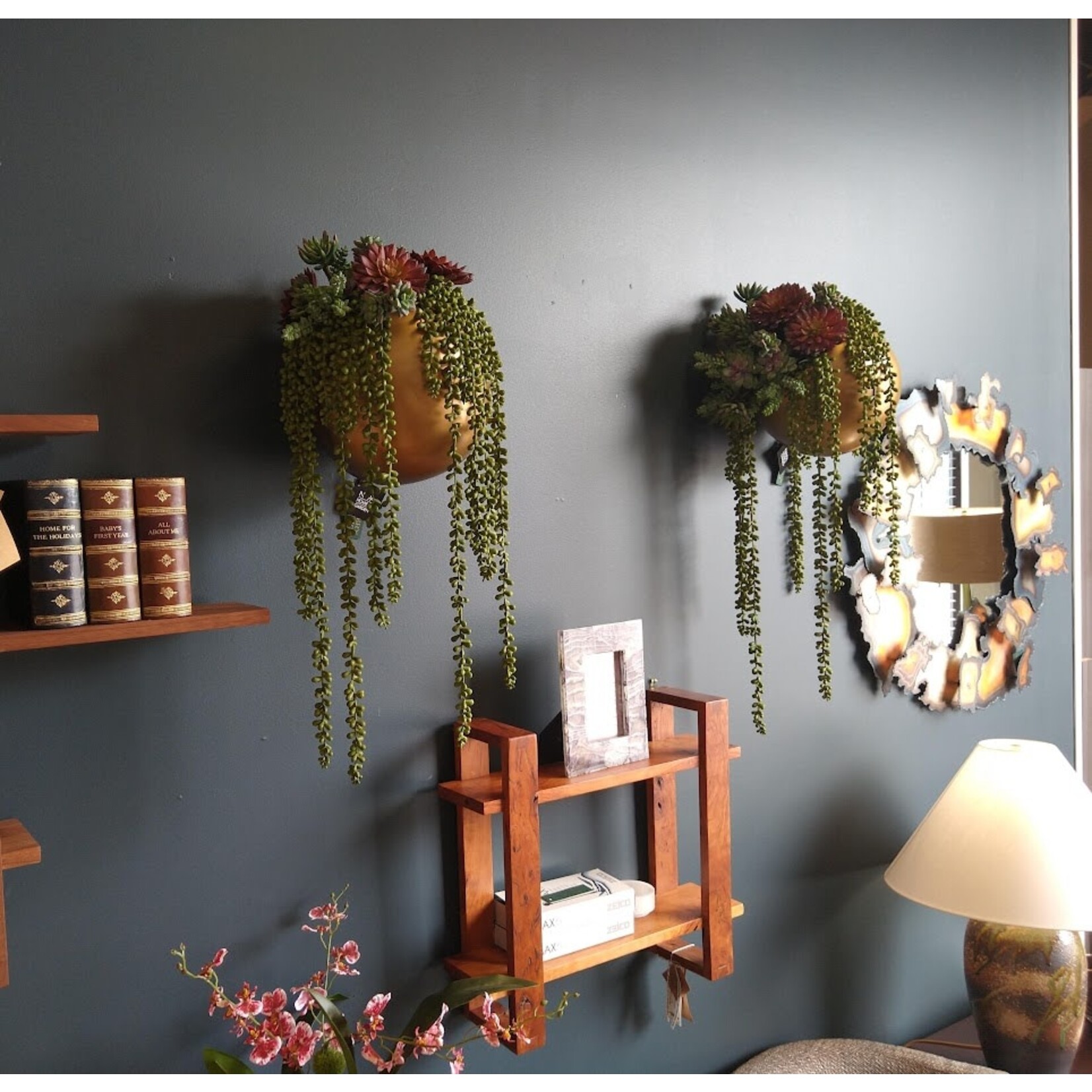 Winward Home Artificial Burgundy Graptosedum Succulent Pick 8"