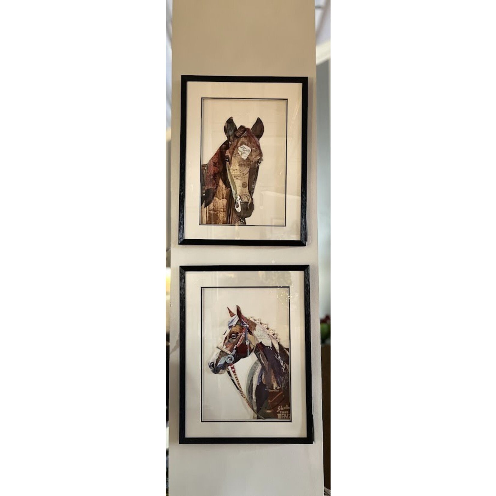 Two's Company Horse Collage Wall Artwork