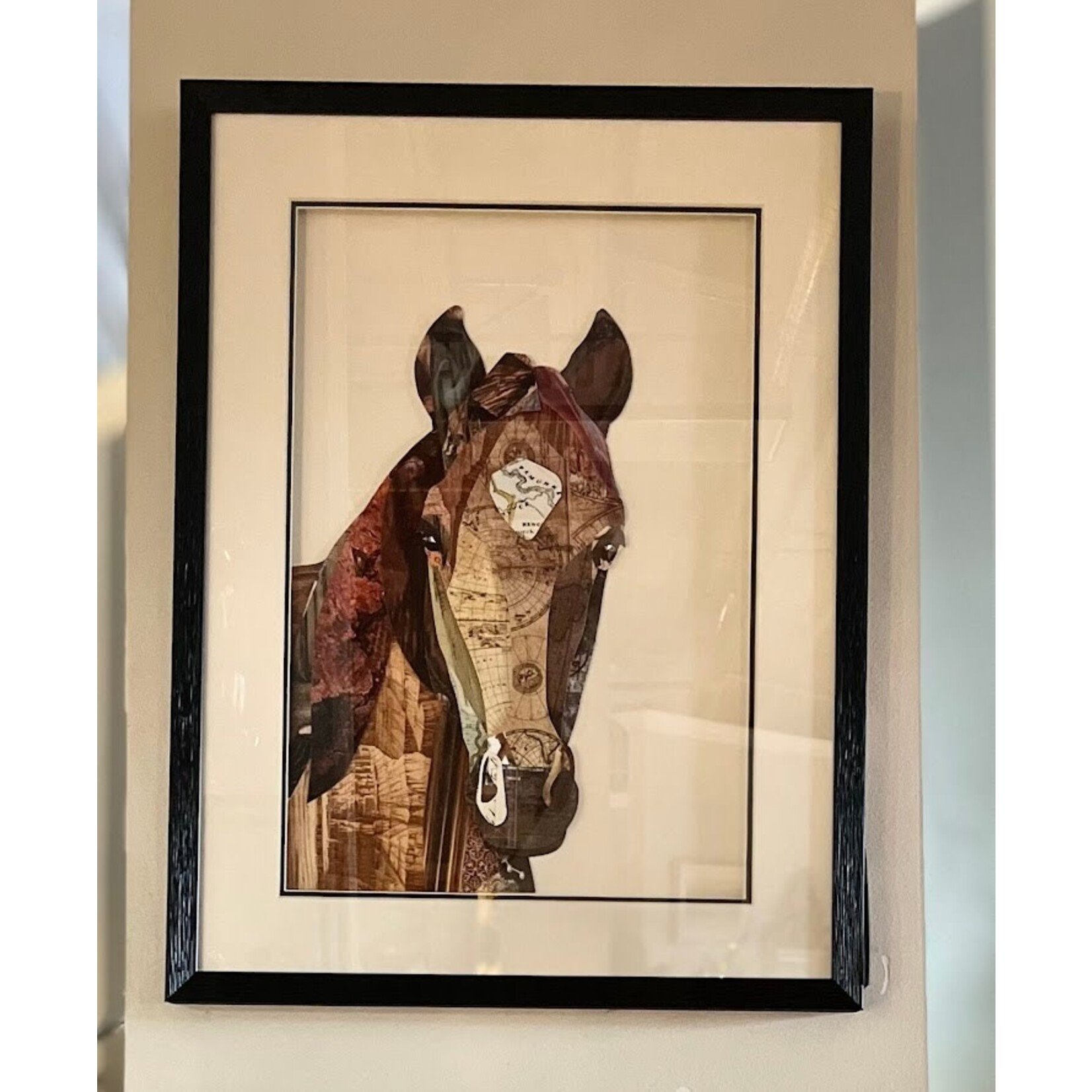 Two's Company Horse Collage Wall Artwork