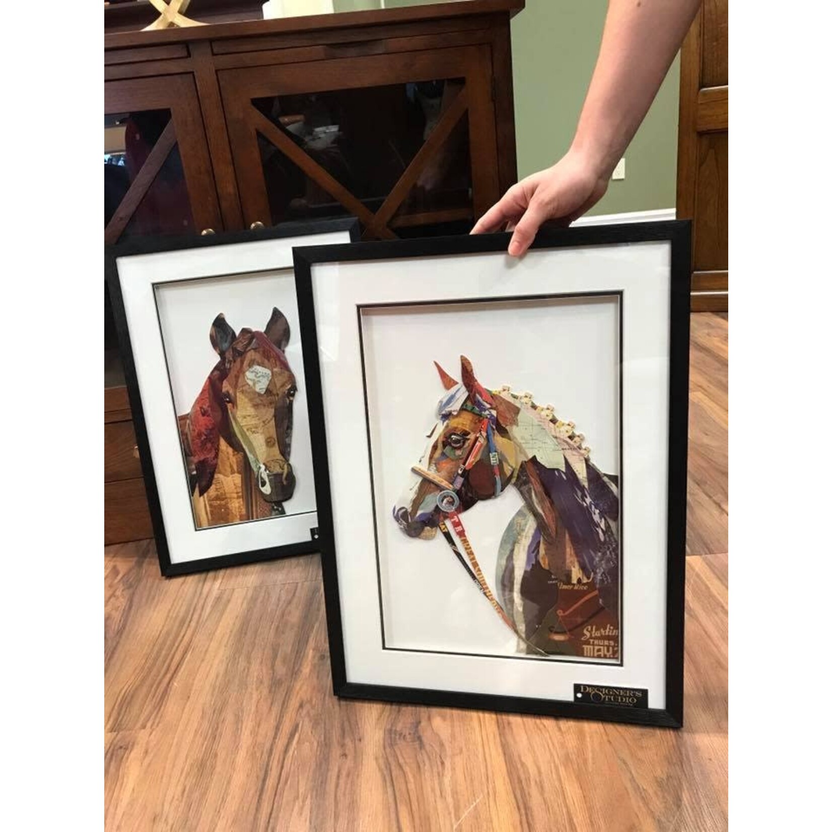 Two's Company Horse Collage Wall Artwork