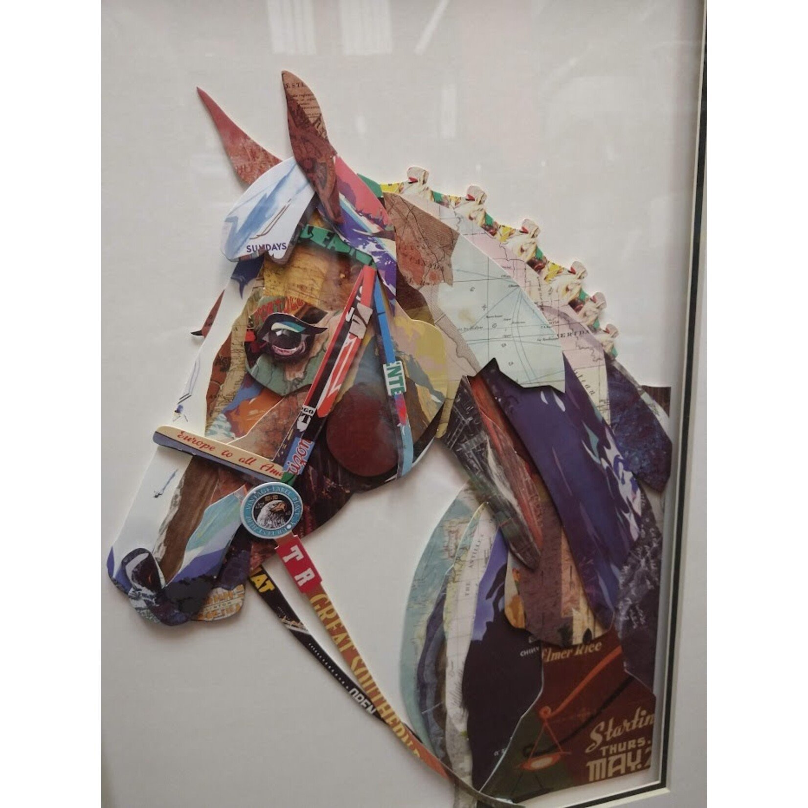 Two's Company Horse Collage Wall Artwork