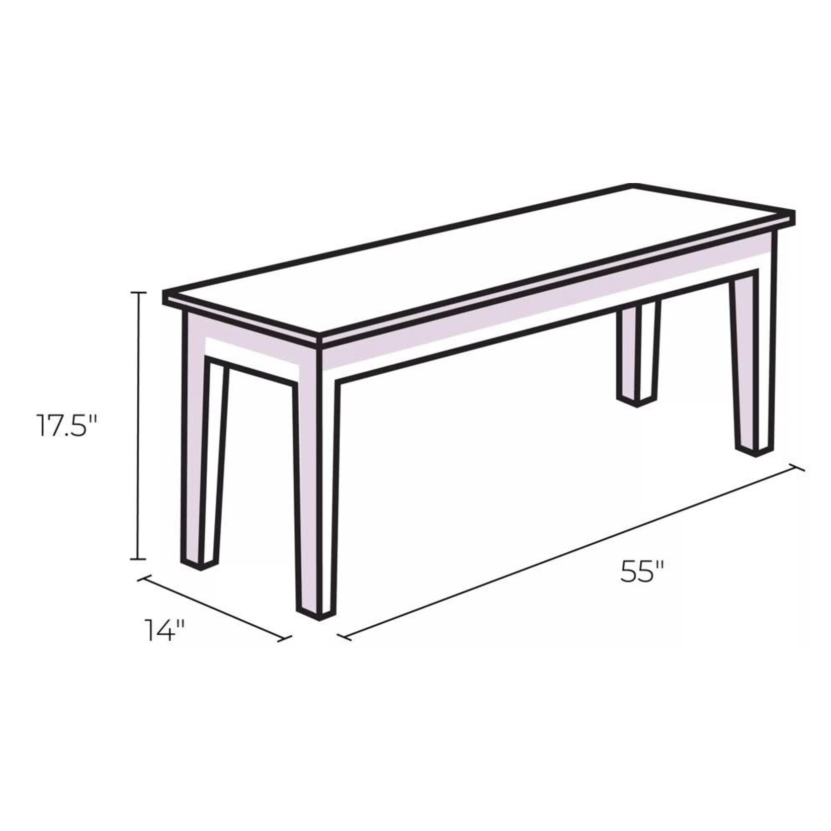 Greenington, LLC Azara Bench Caramelized