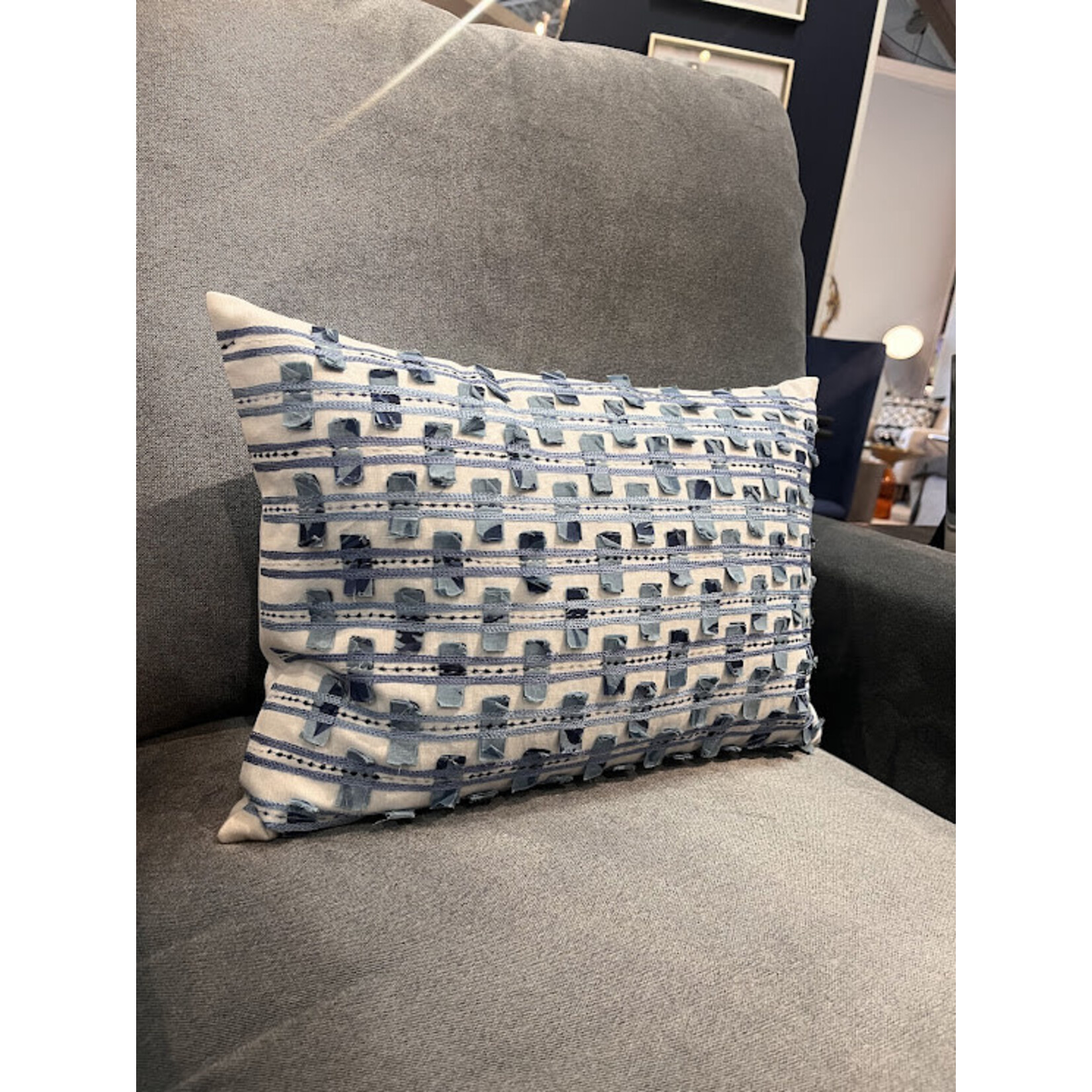 John Robshaw Textiles Yamini Kidney Pillow with Insert