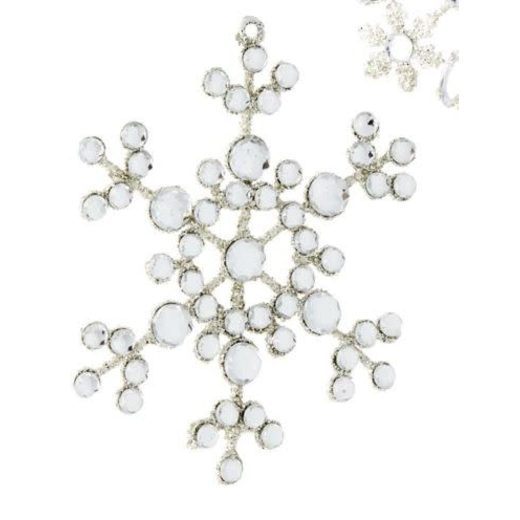 RAZ Imports Crystal Jeweled Snowflake Ornament 4"