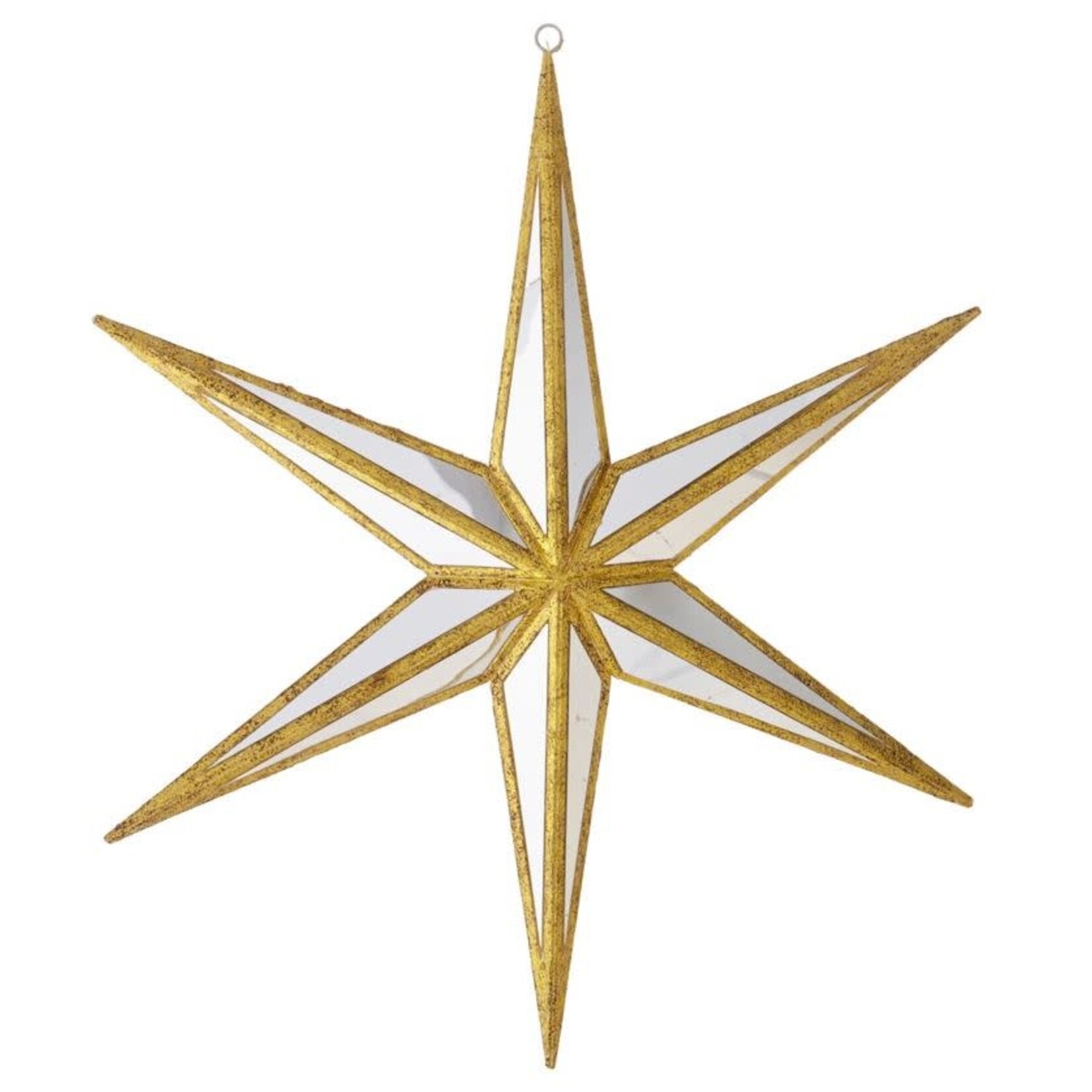 RAZ Imports Mirrored Star Ornament 12"