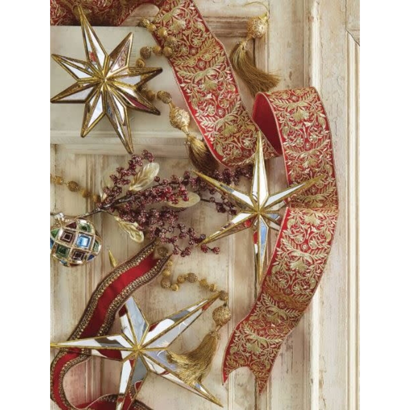 RAZ Imports Mirrored Star Ornament 12"