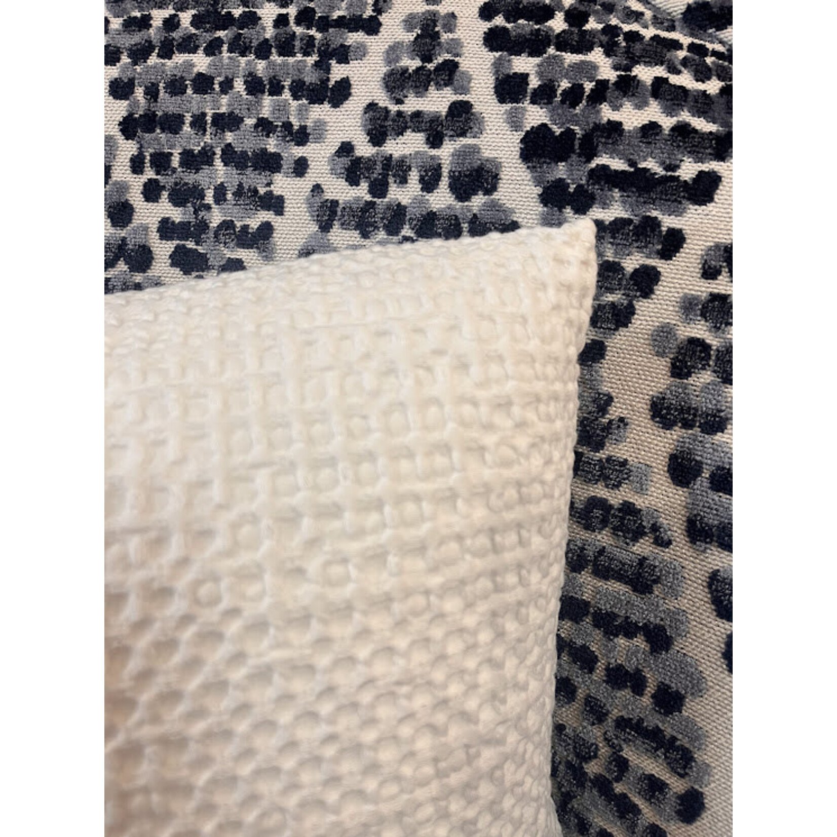 Anaya Waffle Weave Pillow White 14x20 Down Cotton