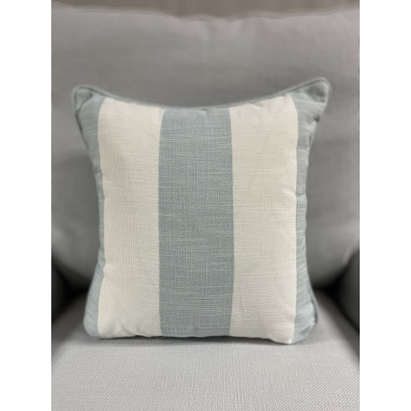Four Seasons Furniture Cabana Sky Striped Throw Pillow 17"x17"
