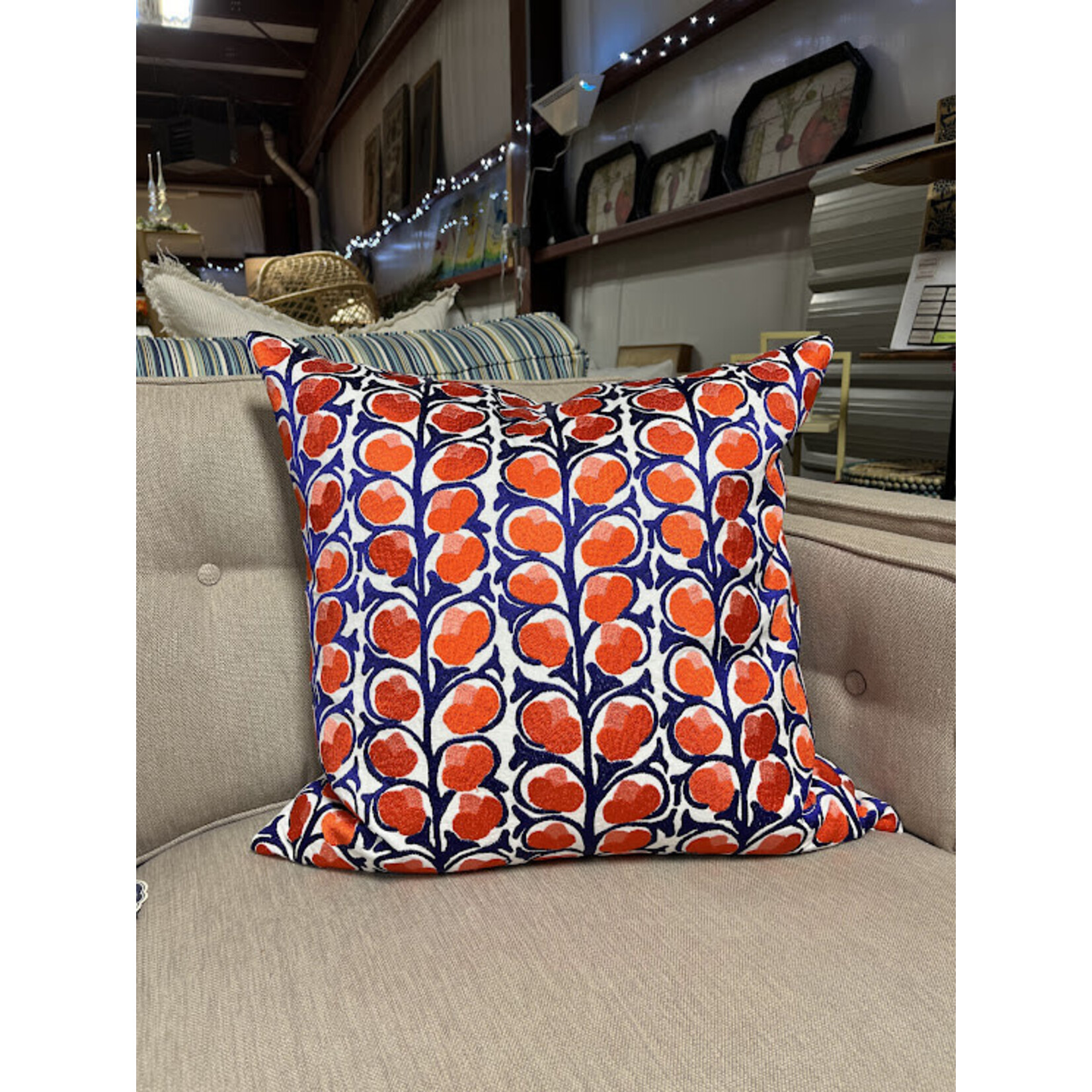 John Robshaw Textiles Sonia Decorative Pillow 22x22 with Insert
