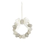 RAZ Imports Vintage Brooch Wreath Ornament 4.5"