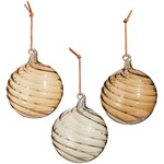 RAZ Imports Blown Glass Ball Ornament 4"
