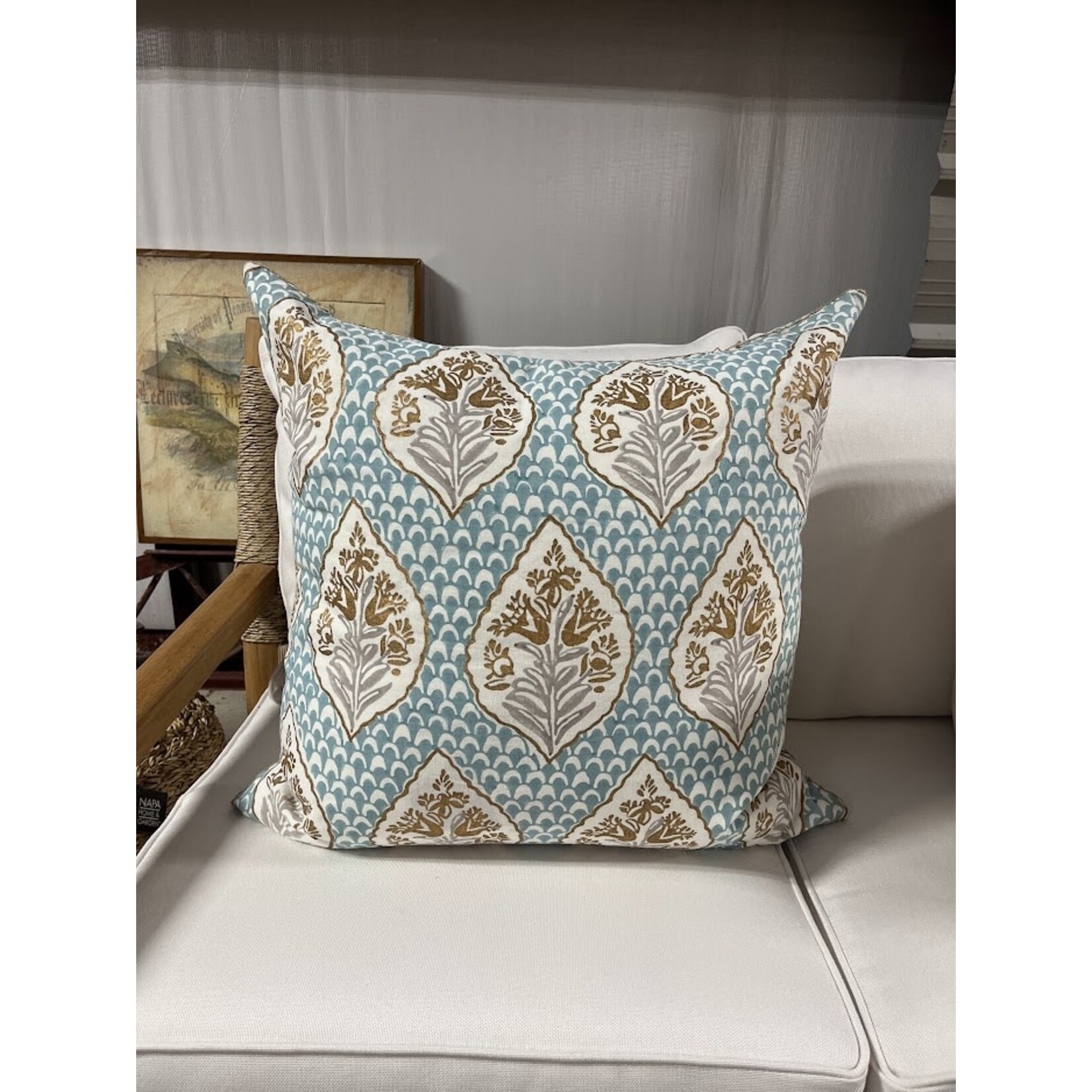 John Robshaw Textiles Lumah Seaglass Euro Pillow