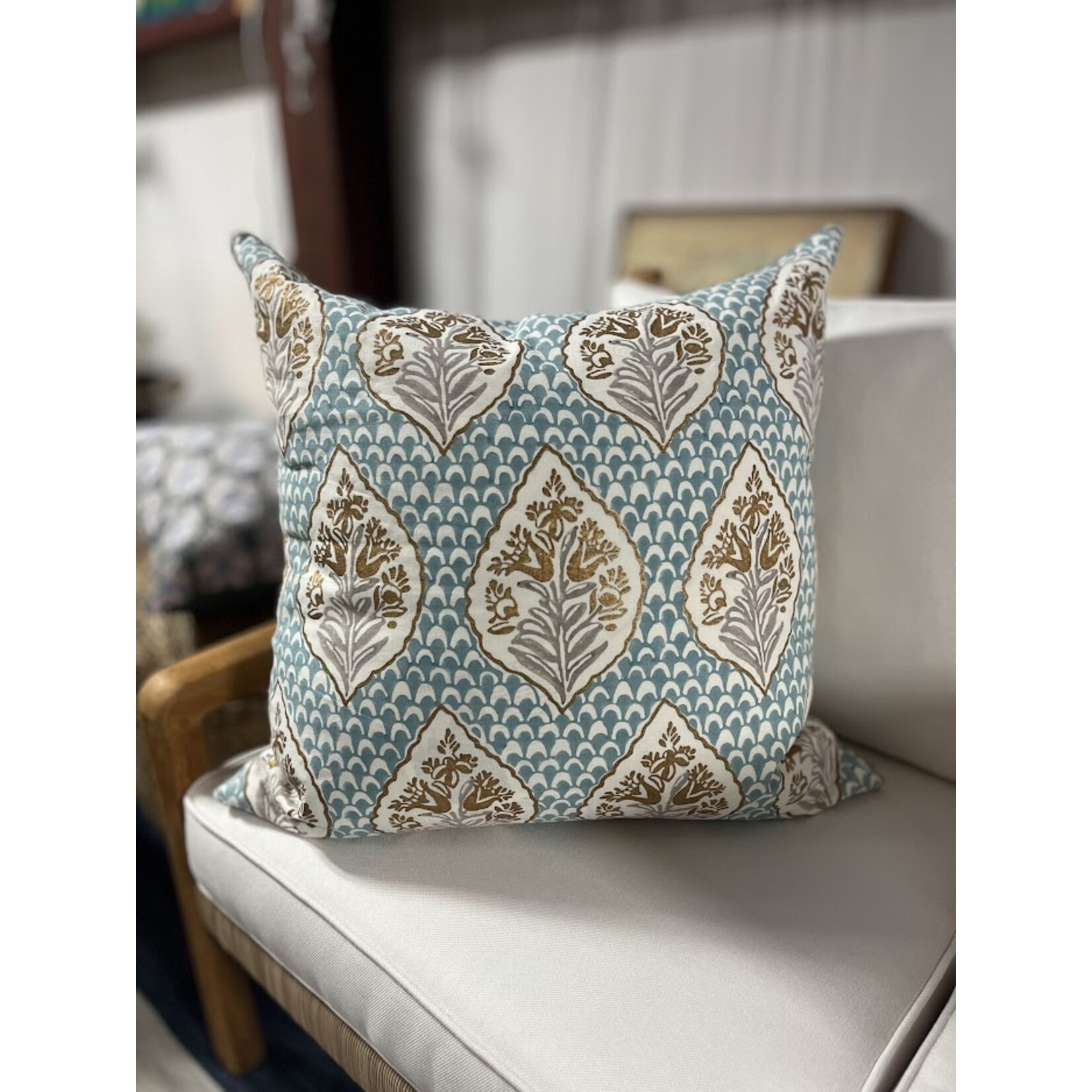 John Robshaw Textiles Lumah Seaglass Euro Pillow