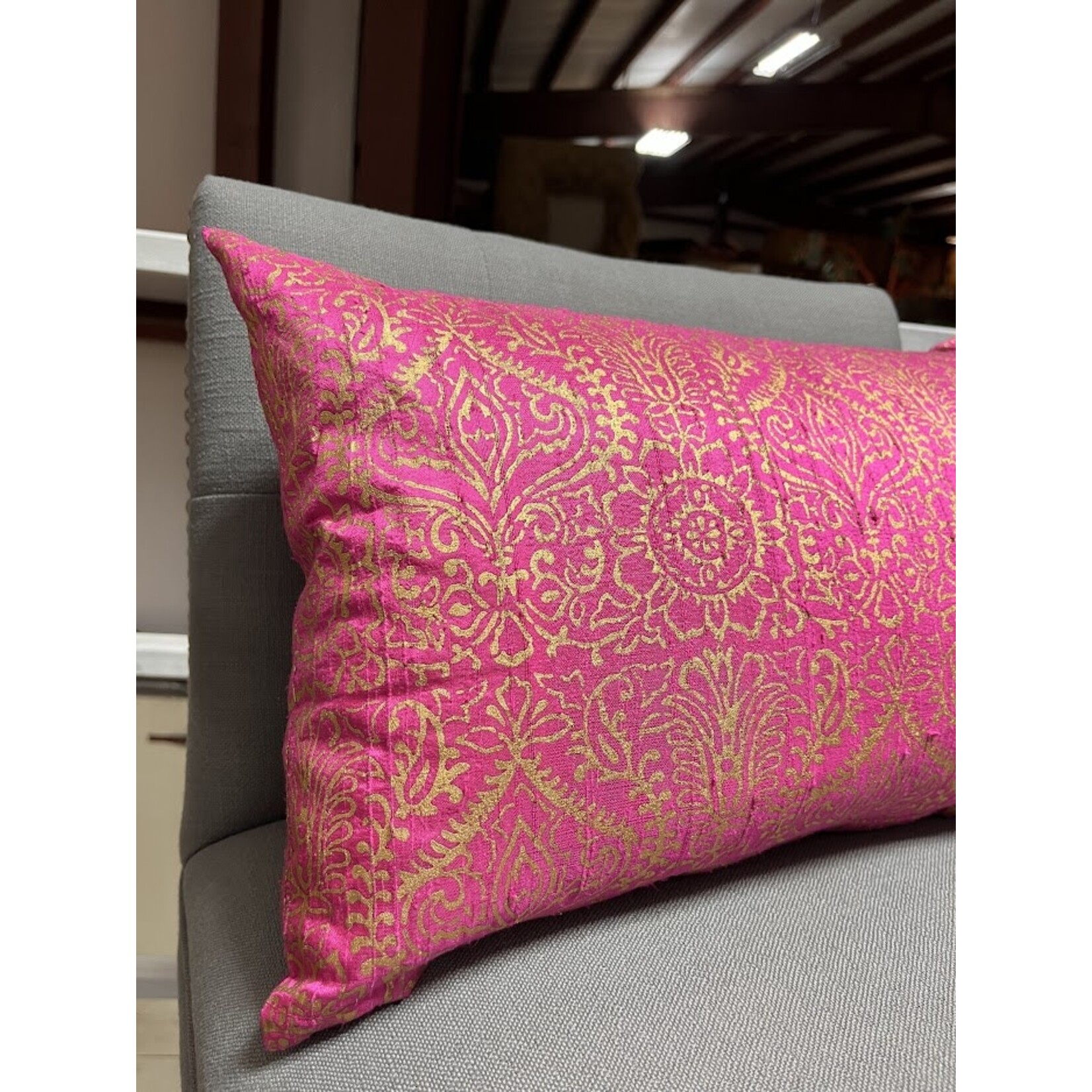 John Robshaw Textiles Ayati Pink Decorative Accent Pillow