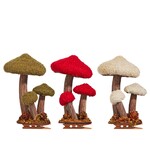 RAZ Imports Clip On Mushroom Ornament 3"