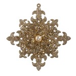 RAZ Imports Pearl Broach Ornament 5"