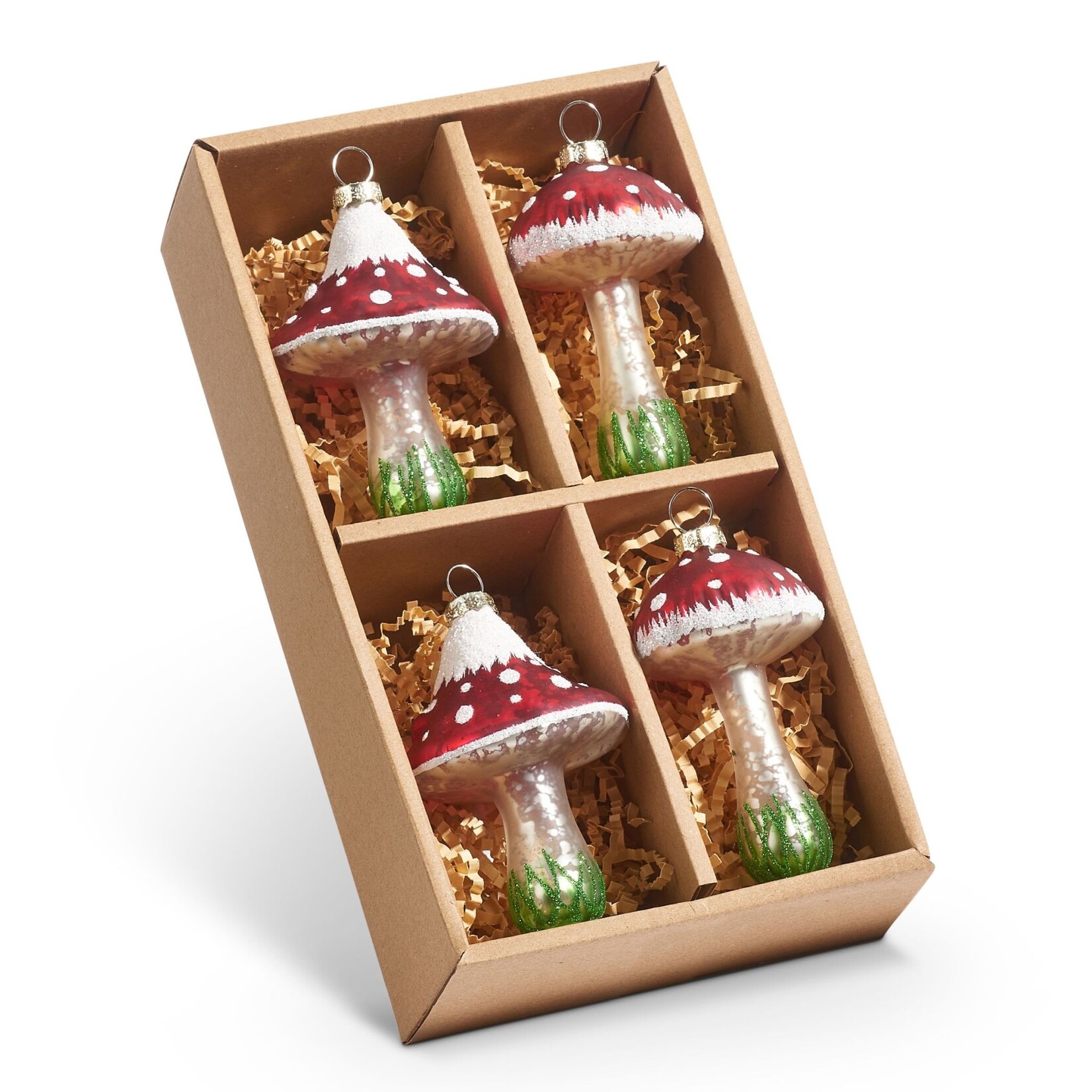RAZ Imports Red Mushroom Ornaments