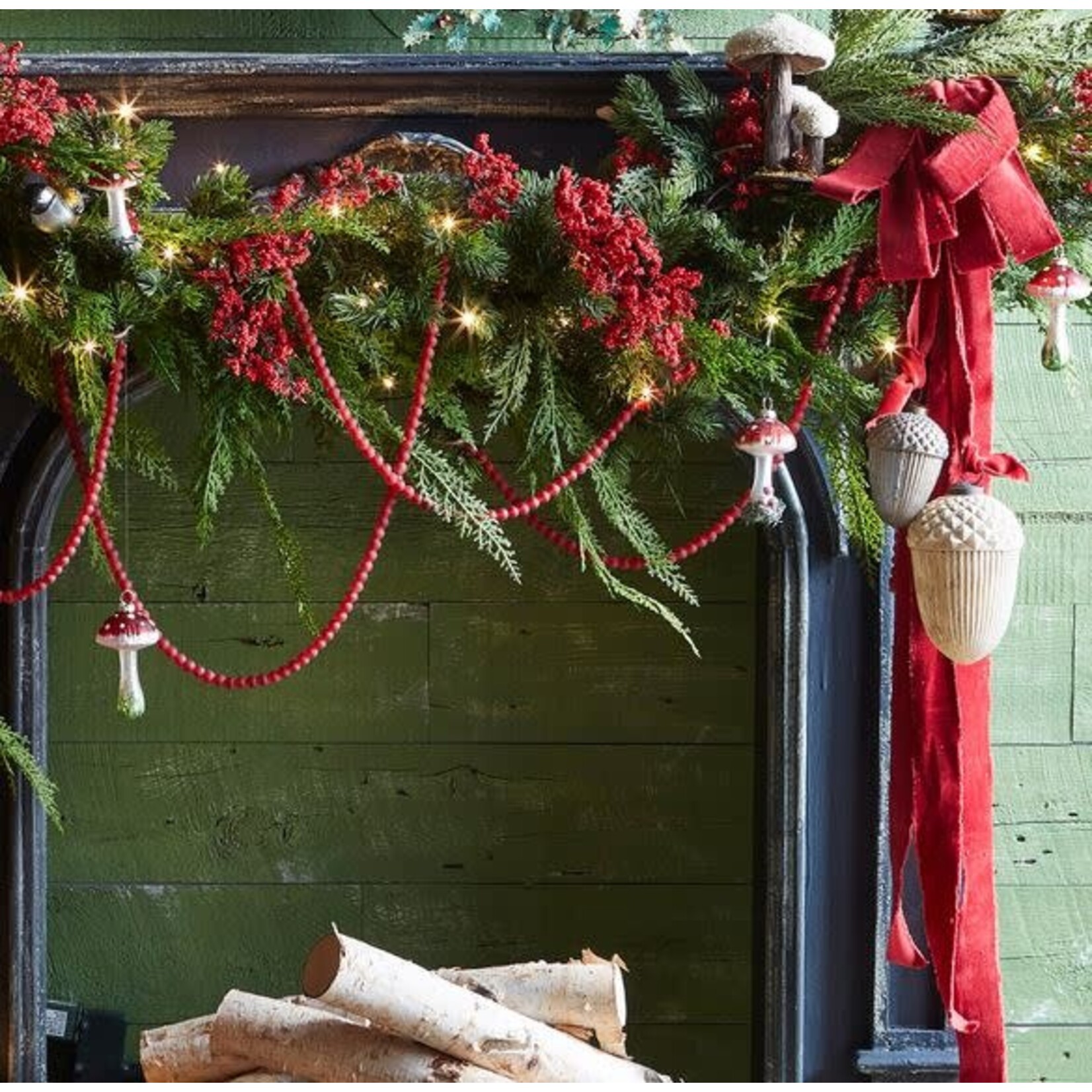 RAZ Imports Red Mushroom Ornament