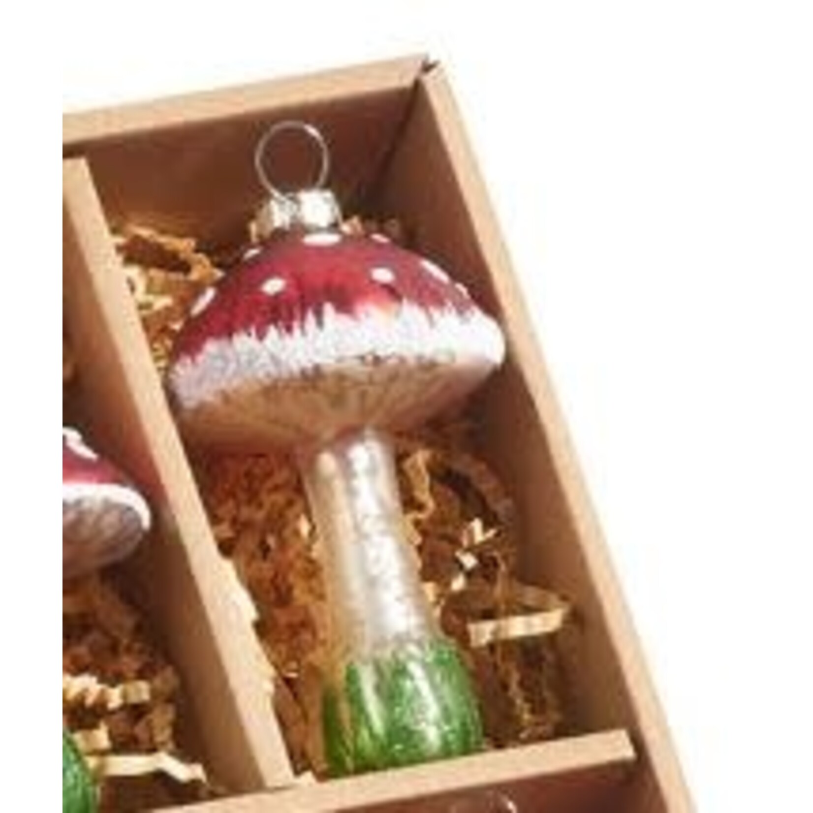 RAZ Imports Red Mushroom Ornaments